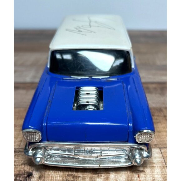 1999 WCW Uncensored Goldberg Diecast Model Car Autographed Collectible Blue & Wh - Picture 4 of 8